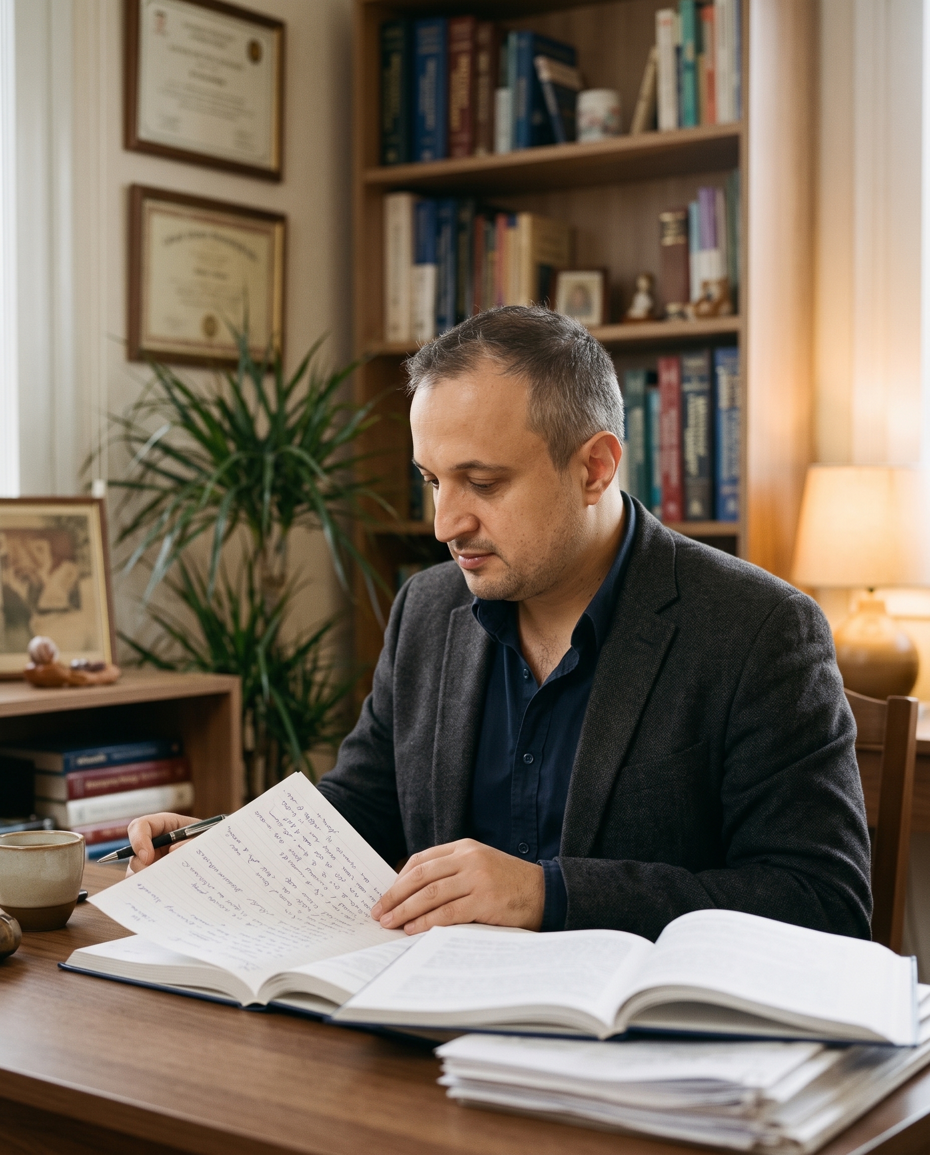 Guilherme Bedin Gaigher revisando literatura científica, fisiologia humana e neurociências
